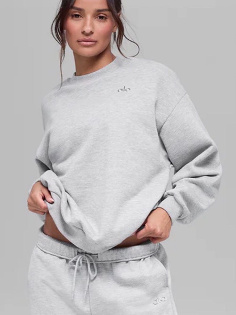 ALO Accolade Crew Neck Fleece Pullover